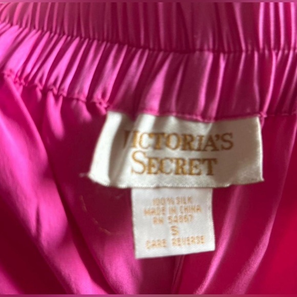 Hot Pink Victoria’s Secret Gold Label Silk Romper - Picture 6 of 6